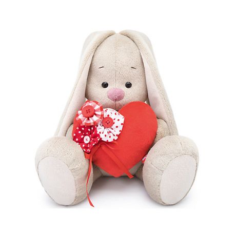 Budi Basa Мягкая игрушка Budi Basa Зайка Ми с красным сердечком, 18 см