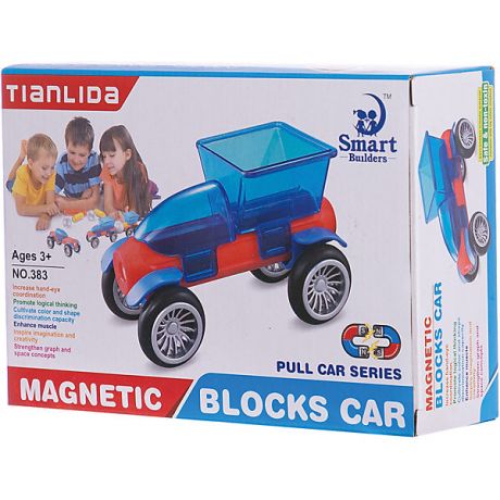 Junfa Toys Магнитный конструктор Junfa Toys "Машинка"