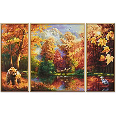 Schipper Картина-триптих по номерам Schipper "Осень", 50х80 см