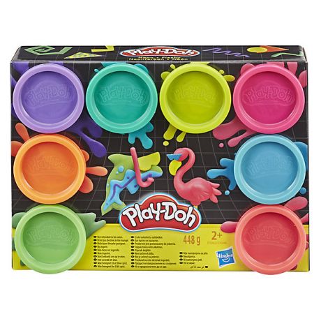 Hasbro Набор пластилина Play-Doh "Неон", 8 цветов