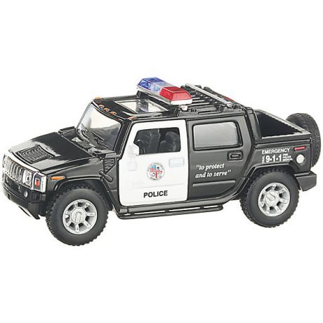 Serinity Toys Коллекционная машинка Serinity Toys Hummer Н2 Полиция, чёрная