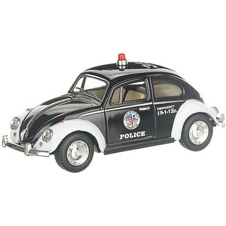 Serinity Toys Коллекционная машинка Serinity Toys Volkswagen Beetle Classical Полиция, чёрная