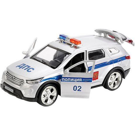 ТЕХНОПАРК Машинка Технопарк Hyundai Santafe Полиция, 12 см