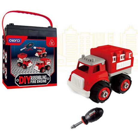 Junfa Toys Машинка-конструктор Junfa Toys "Собери сам" Пожарная машина