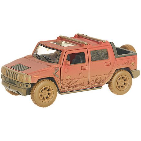 Serinity Toys Коллекционная машинка Serinity Toys Hummer Н2 грязный, красная