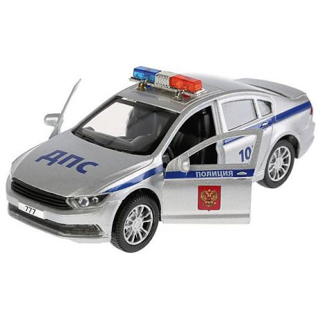 ТЕХНОПАРК Машинка Технопарк "Volkswagen Passat" Полиция, 12 см
