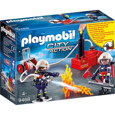 PLAYMOBIL® Игровой набор Playmobil «Пожарная служба: пожарные с водяным насосом»