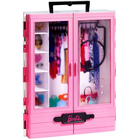 Mattel Игровой набор Barbie Розовый шкаф модницы