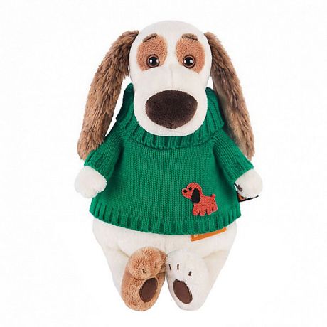 Budi Basa Одежда для мягкой игрушки Budi Basa Зеленый вязаный свитер с собачкой, 30 см