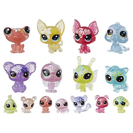 Hasbro Набор фигурок Littlest Pet Shop "Цветочные петы" Букетный набор, 15 шт