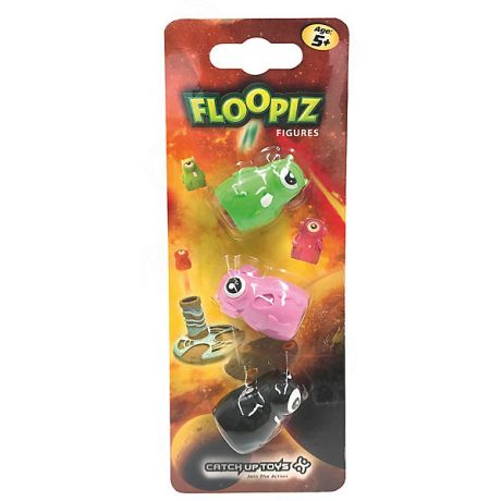 Catchup Toys Дополнительный набор CATCHUP TOYS Floopiz Figures, black, pink, green