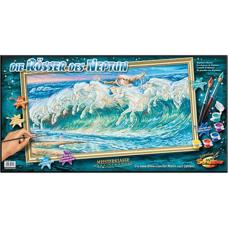 Schipper Картина по номерам Schipper Вольтер Крейн «Лошади Нептуна», 40х80 см