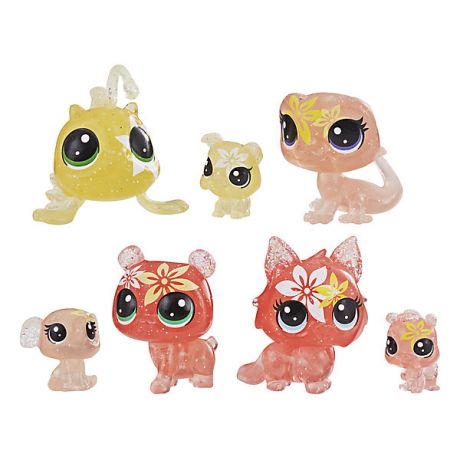 Hasbro Набор фигурок Littlest Pet Shop "Цветочные петы" Лилия, 7 шт