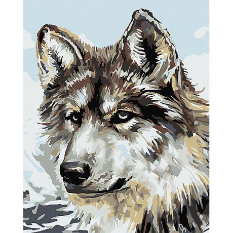Артвентура Набор для раскрашивания по номерам Артвентура «Серый волк»