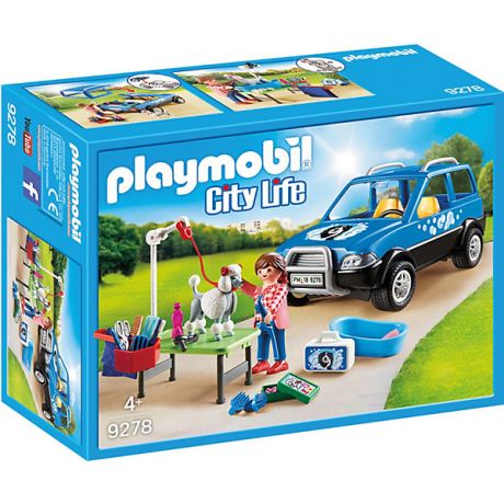 PLAYMOBIL® Конструктор Playmobil «Отель для животных: Мобильный грумер для животных»