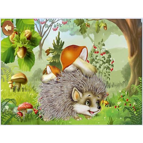 Molly Картина-открытка мозаикой Molly "Ёжик с грибами"