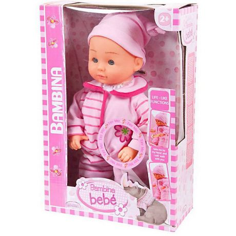 ABtoys Кукла Abtoys "Bambina Bebe" Первые шаги, 33 см