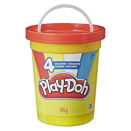 Hasbro Набор пластилина Play-Doh "Большая банка" Классические цвета, 4 шт