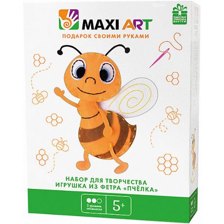 Maxi Art Набор для творчества Maxi Art "Игрушка из фетра" Пчёлка