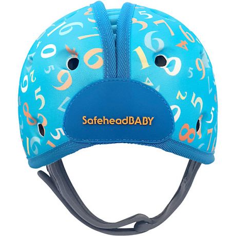 SafeheadBABY Мягкая шапка-шлем для защиты головы Safehead Baby Числа, синий