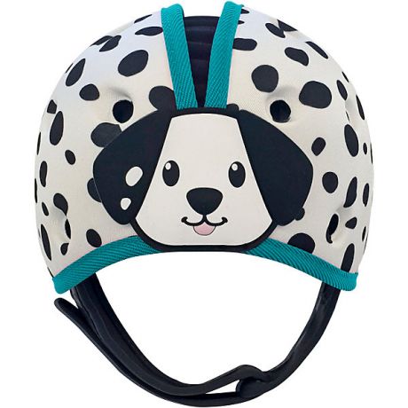 SafeheadBABY Мягкая шапка-шлем для защиты головы Safehead Baby Далматин, бело-синий
