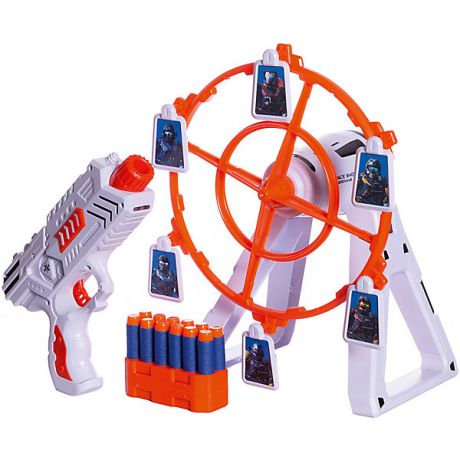 Junfa Toys Игровой набор Junfa "Галактическое оружие", Пистолет и установка для мишеней