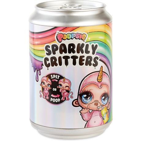 MGA Игрушка-слайм Poopsie Sparkly Critters в банке газировки