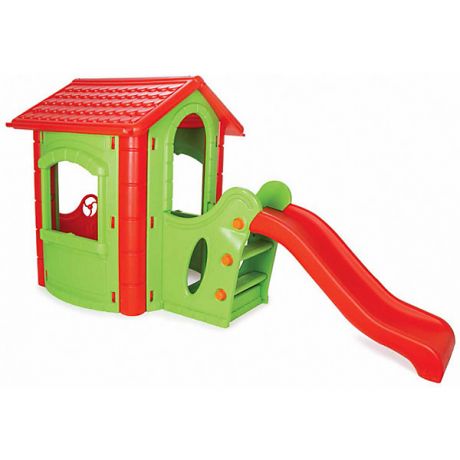 Pilsan Игровой домик Pilsan Happy House Slide, зеленый/красный