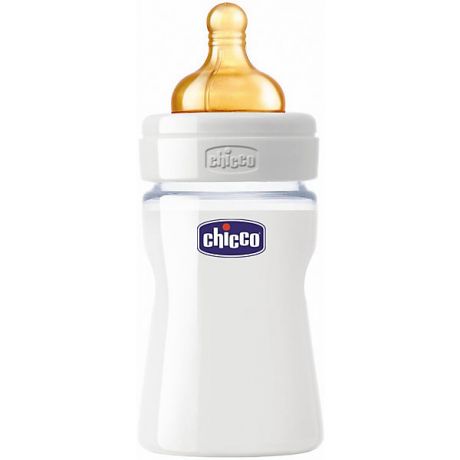 CHICCO Бутылочка Well-Being Glass 0мес.+, лат.соска, стекло, 150мл., CHICCO