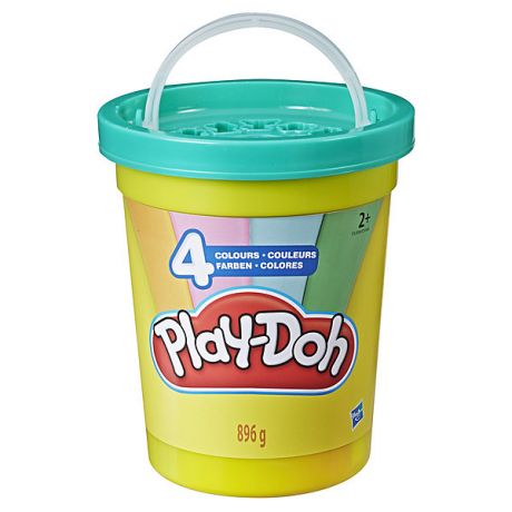 Hasbro Набор пластилина Play-Doh "Большая банка" Современные цвета, 4 шт