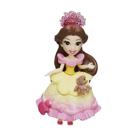 Hasbro Мини-кукла Disney Princess "Маленькое королевство" Бель, 7,5 см