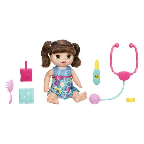 Hasbro Интерактивная кукла Baby Alive "Малышка у врача" Шатенка