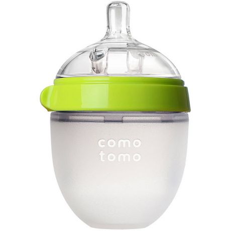 Comotomo Бутылочка для кормления Comotomo Natural Feel, 150 мл., зелёный