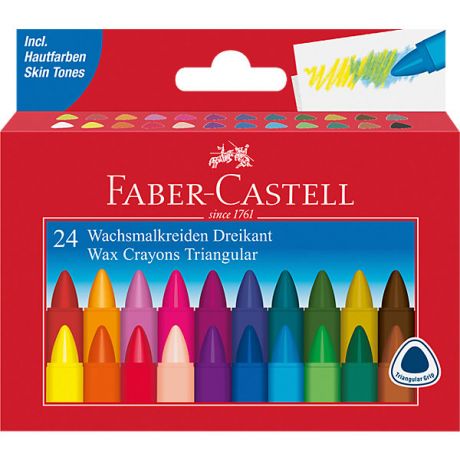 Faber-Castell Мелки восковые Faber-Castell, 24 цвета