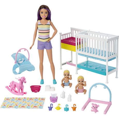 Mattel Игровой набор Barbie Скиппер и малыши