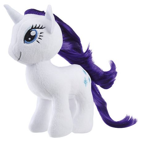 Hasbro Мягкая игрушка My little Pony "Пони с волосами" Рарити, 16 см