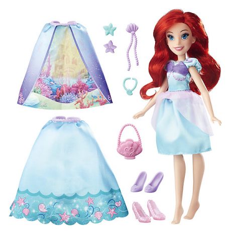 Hasbro Кукла в платье со сменными юбками, Принцессы Дисней, Hasbro