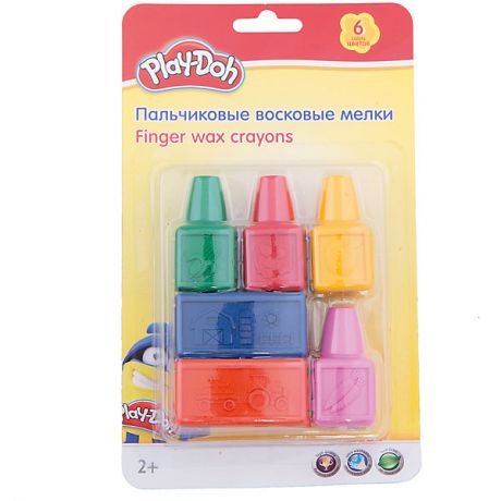 Kinderline Play-Doh Восковые мелки для самых маленьких 6 шт. Размер 23,5 х 15 х 4 см.
