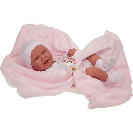 Munecas Antonio Juan Кукла-младенец Munecas Antonio Juan Ирен в розовом, 42 см