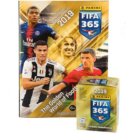 Panini Альбом Panini "FIFA 365-2019™" и бокс с наклейками, 50 пакетиков