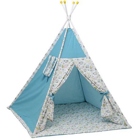 Polini-kids Палатка-вигвам детская Polini Disney "Последний богатырь", лес голубой