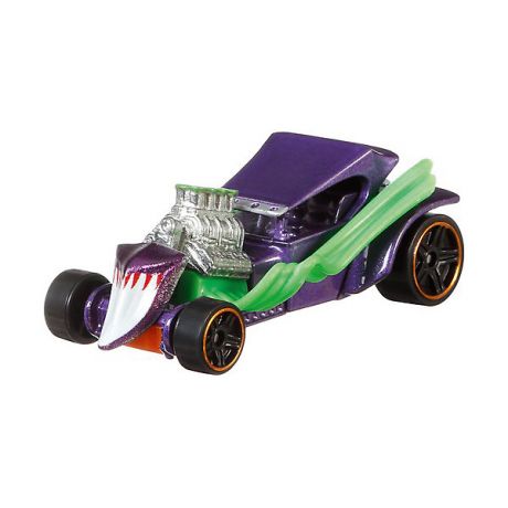 Mattel Машинка Hot Wheels DC Charaster Cars Джокер Лихач