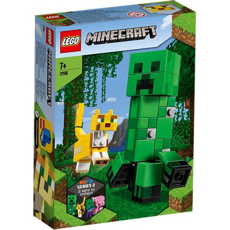 LEGO Конструктор LEGO Minecraft 21156: Большие фигурки, Крипер и Оцелот