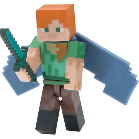 Jazwares Фигурка Jazwares "Minecraft" Alex with Elytra Wings, 8 см