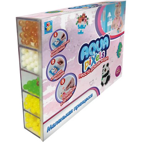 1Toy Мозаика 1toy Aqua Pixels "Маленькая принцесса", 425 деталей (водная)