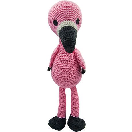 Niki Toys Вязаная  игрушка Niki Toys Розовый фламинго Додо, 27см