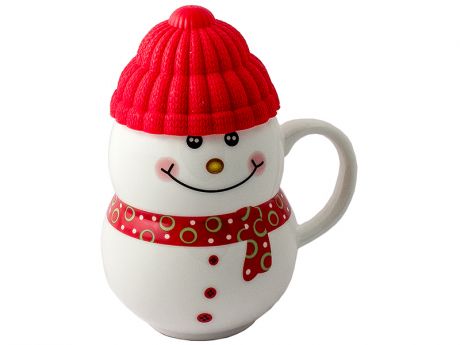 Новогодний сувенир Эврика Снеговик Red 96955