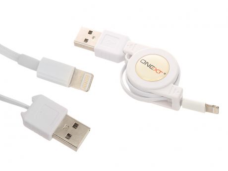 Аксессуар Onext USB to APPLE Lightning 8pin White 60218