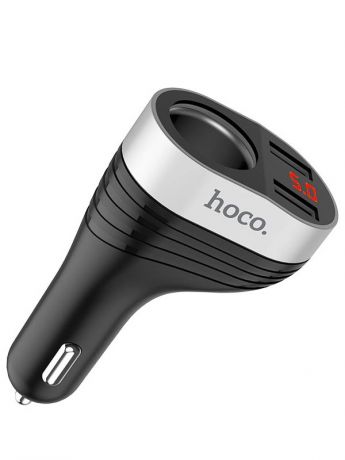 Зарядное устройство Hoco Z29 2xUSB 3.1A with Digital Display Black