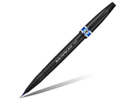 Кисть Pentel Brush Sign Pen Artist Ultra-Fine Blue SESF30C-C